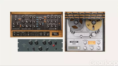 UAD Minimoog, Studer A800, Pultec m.m.