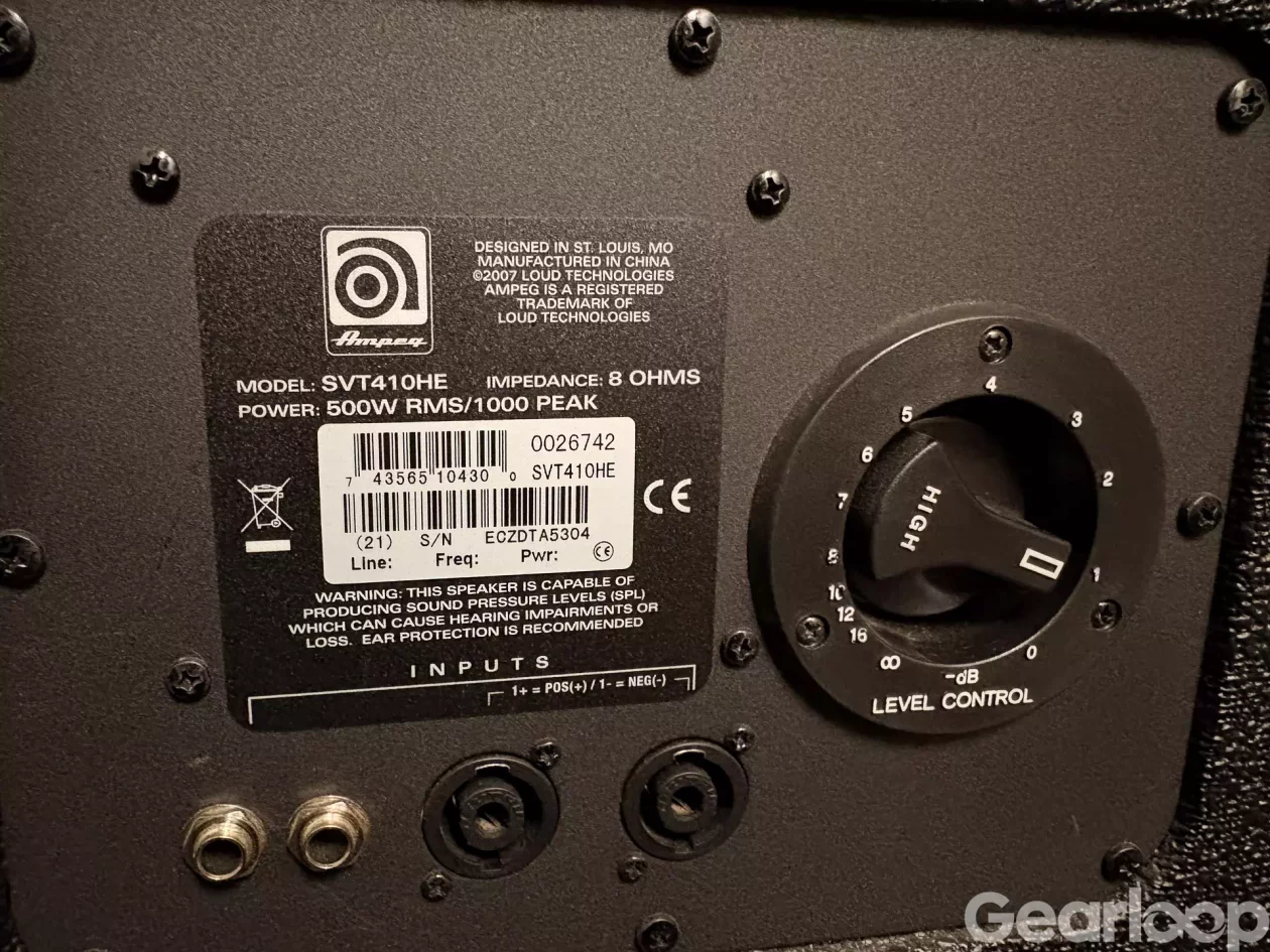 Ampeg SVT 410HE - bild 2