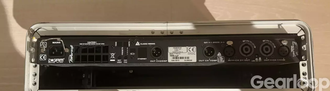 Powersoft M14D förstärkare med hardcase - bild 2