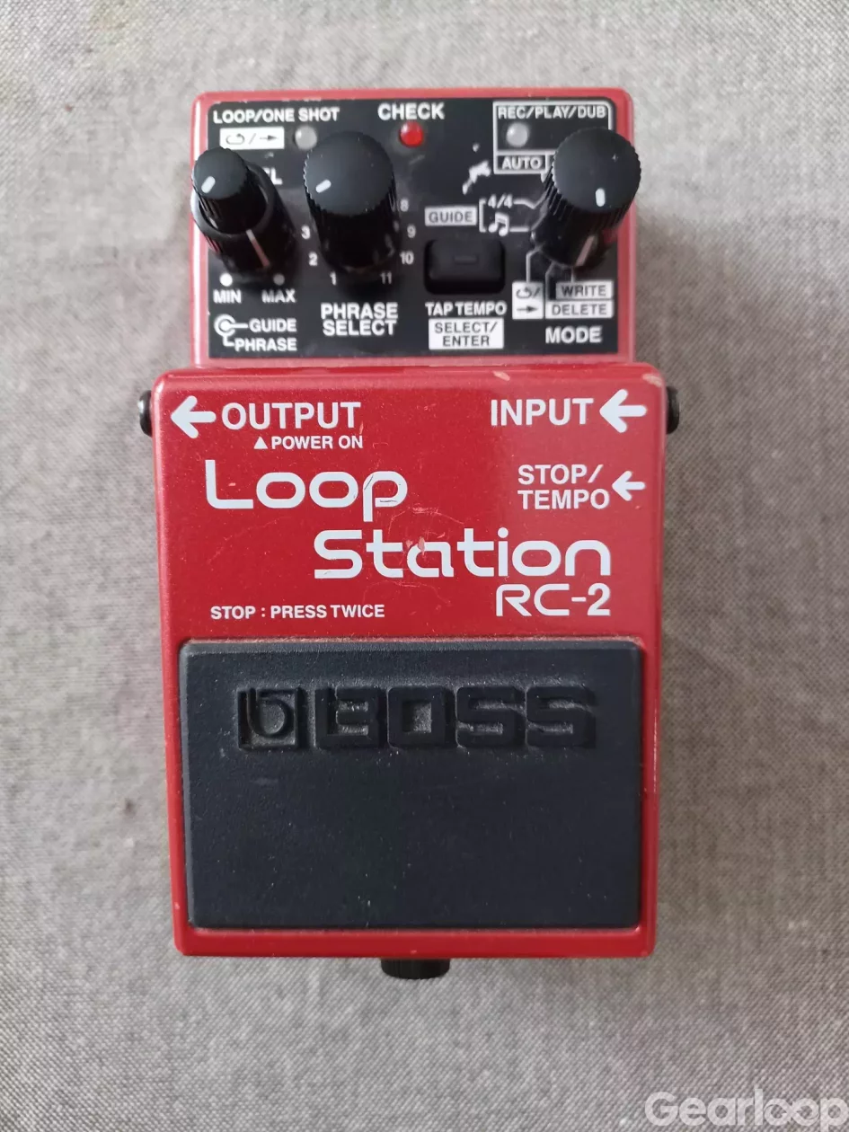 Boss RC-2 Loop Station effektpedal röd - bild 2