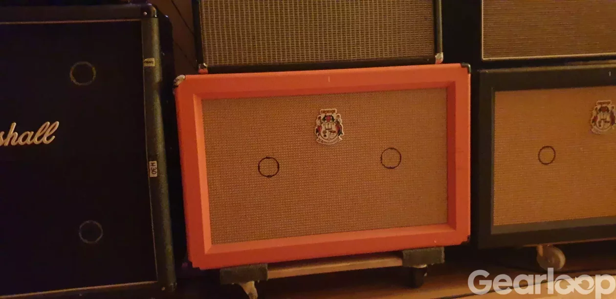 Orange 2x12 Låda Closedback Celestion V30 / Gold / Cream - bild 2