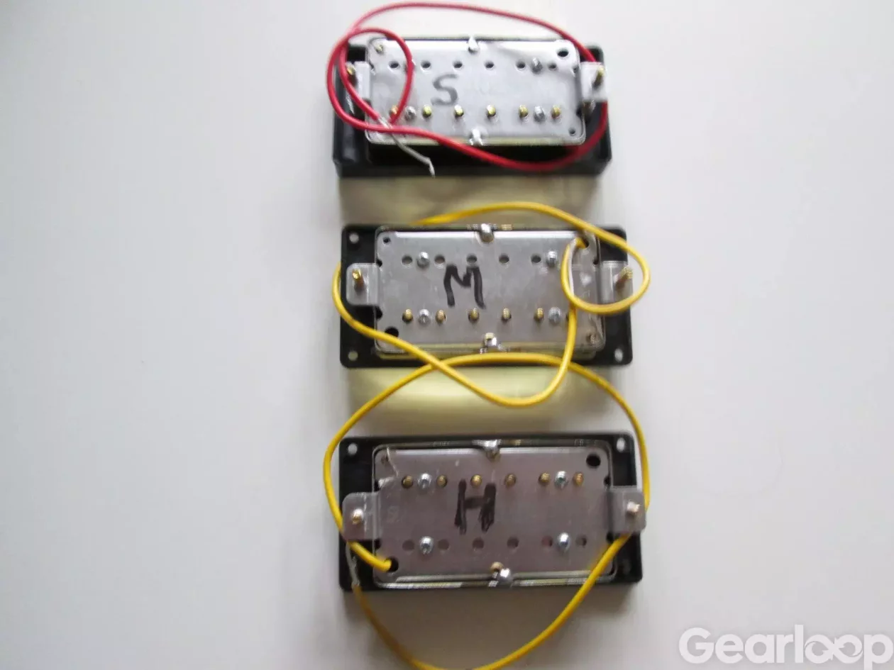 Humbuckermickar,3st med guldkåpor. - bild 2