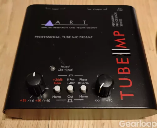 ART Tube MP Tube Mic Preamp förförstärkare med rörteknik