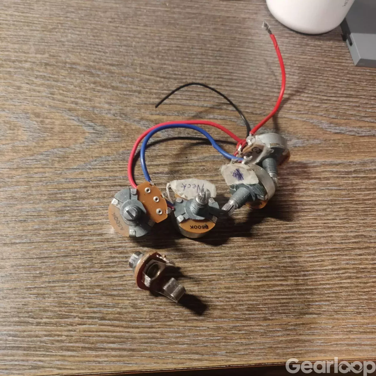 Pickup humbucker set neck/bridge inkl. Elektronik och kablar - bild 3