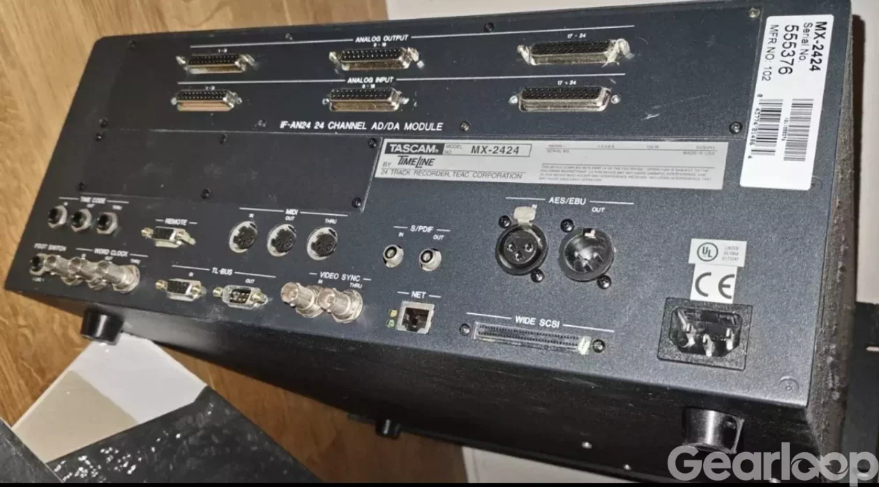 Tascam MX-2424 digital multitrack 24-kanaler med fjärrkontroll - bild 3