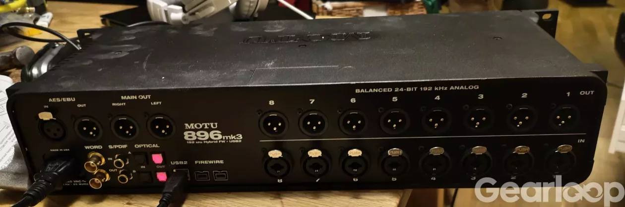 MOTU 896mk3 Hybrid – 28x32 Ljudkort i toppskick - bild 2