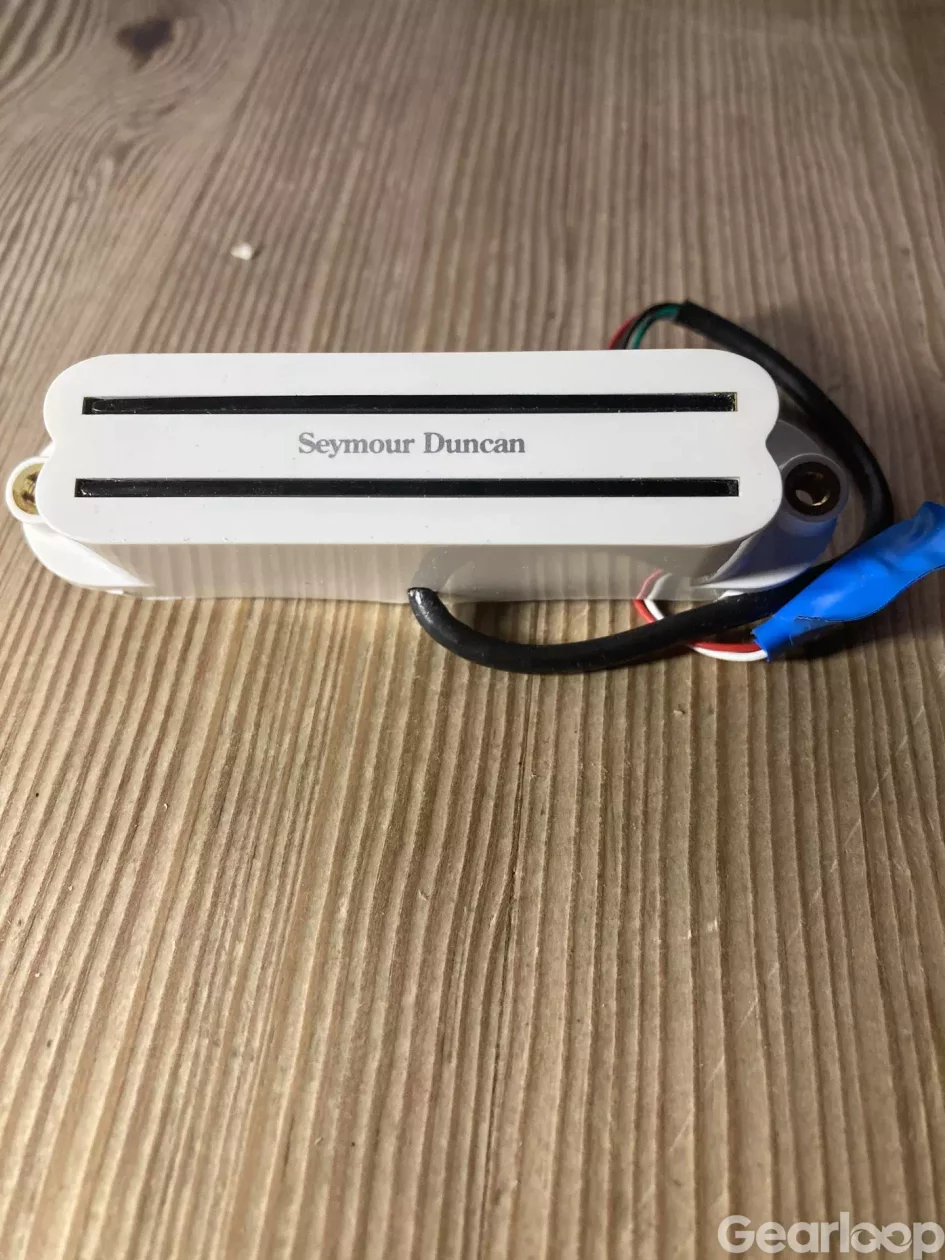 Seymour Duncan SHR-1B Hot Rails Strat Bridge White Humbucker Pic - bild 2