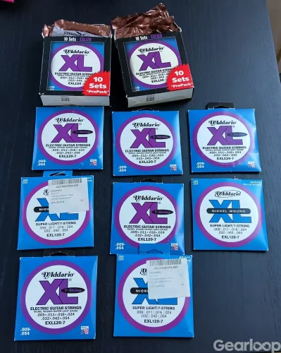 28st paket strängar Daddario EXL120/EXL120-7