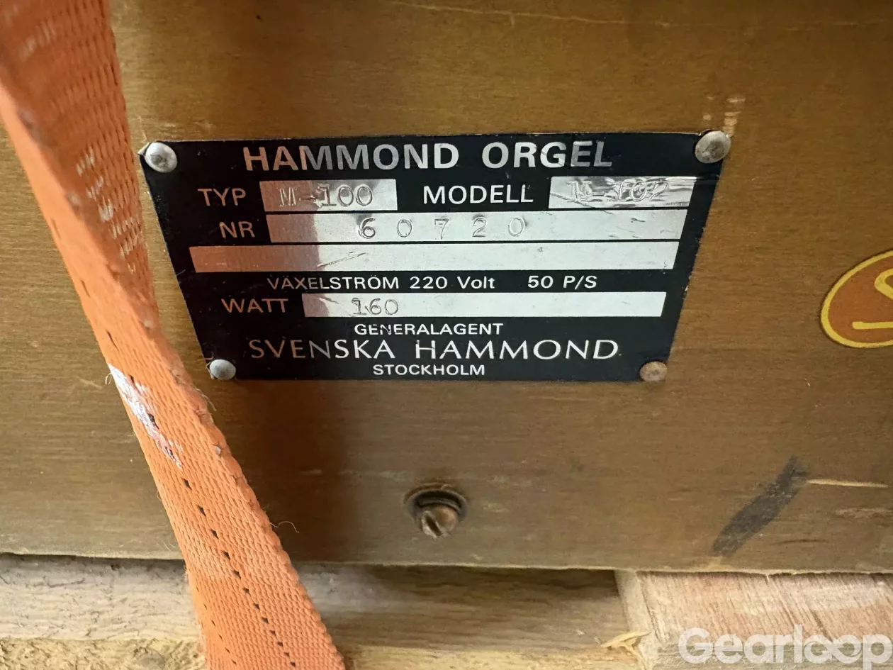 Hammond m102, vagn på hjul, vaderad huv - bild 4