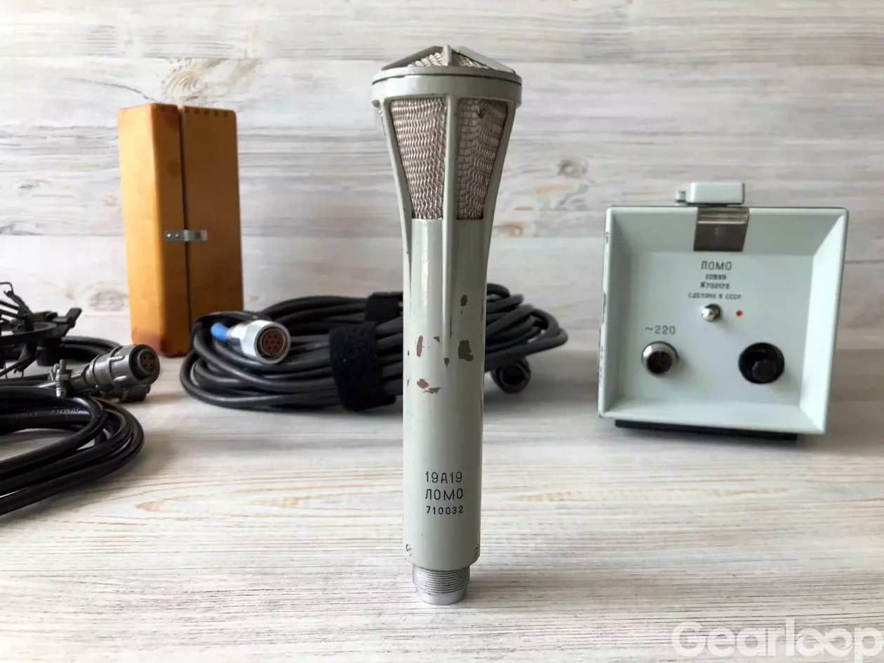 LOMO 19a19 vintage sovjetisk rörmikrofon - bild 2