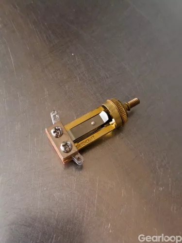 Switchcraft long 3-way toggle gold