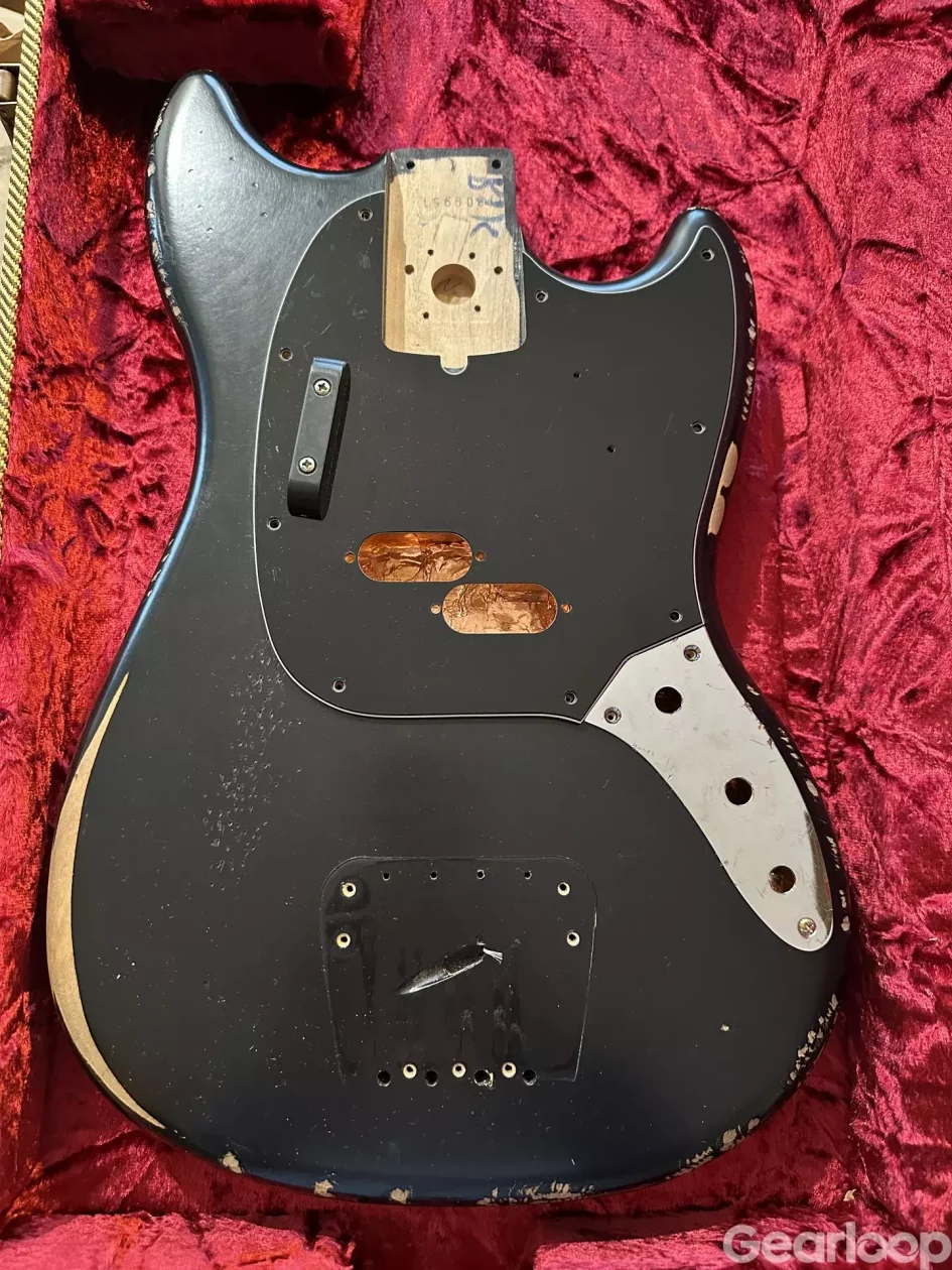 Fender JMJ Mustang Bass Kropp, Svart - bild 2