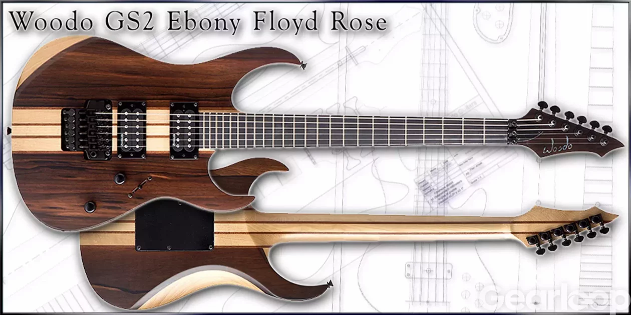 Woodo GS2 Ebony Floyd Rose - bild 2