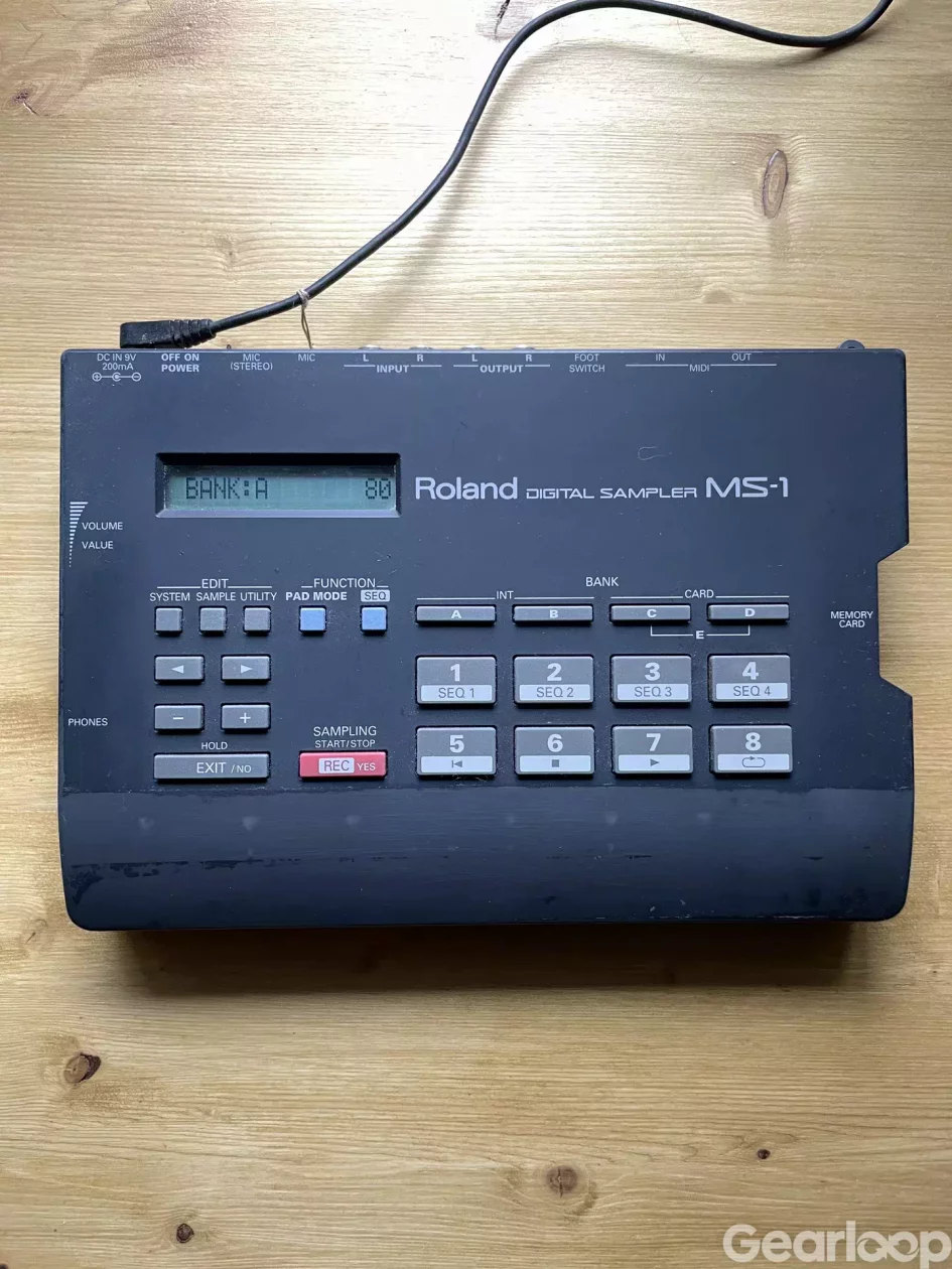 Roland MS-1 Sampler + 6MB minneskort + original nätadapter - bild 2