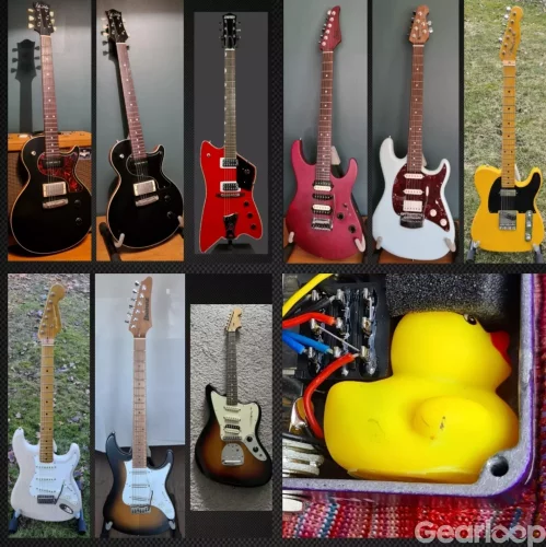 Huber, Fender, Gretsch, Ibanez, Suhr, MusicMan, Kauffmann