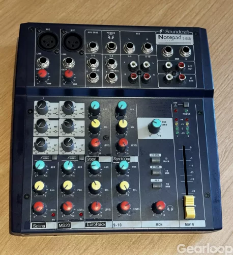 Soundcraft Notepad 102 mixer – analog studio/live mixer