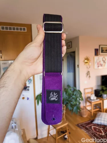 Jaykco Straps Black Pinstripe on Purple