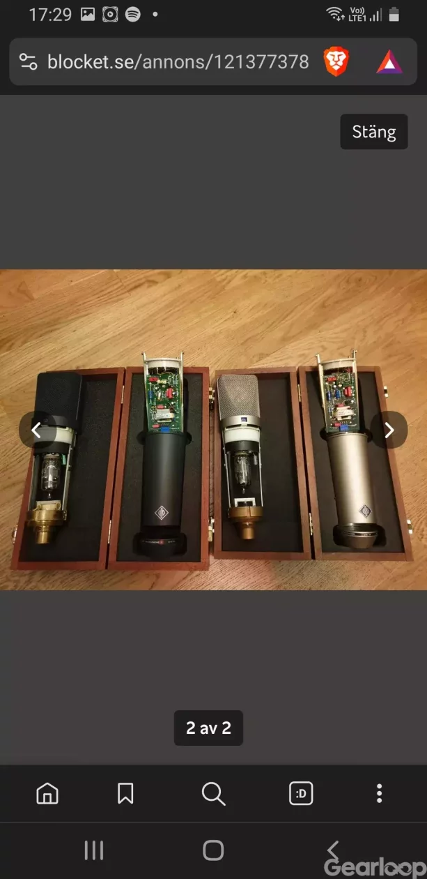 InnerTube RÖR Mod Neumann U87ai U 87 Ai - Aldrig mer Blocket! - bild 2