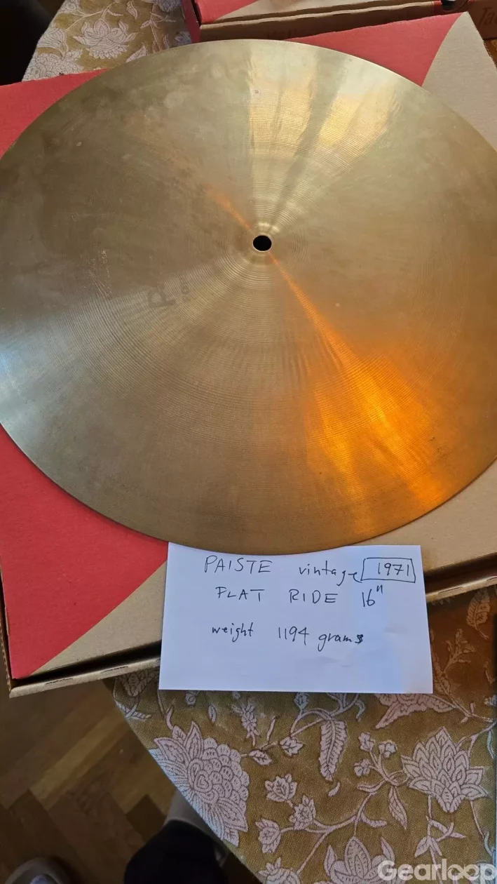 FLAT RIDE 16", 18", 20" HIGH END CYMBALER - bild 3