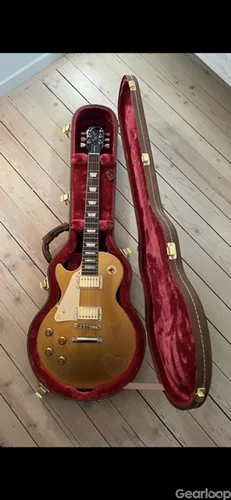 Vänster, lefty. Gibson Les Paul.