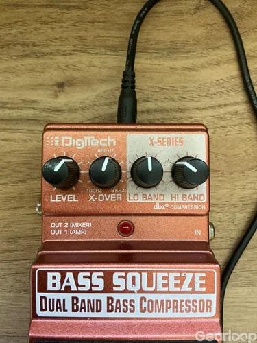 Digitech XBS Bass Squeeze Dual Band Bass Compressor