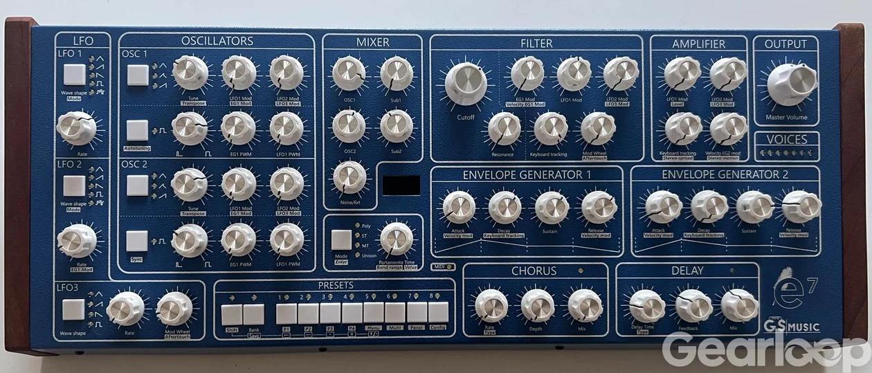 GS E7 Polyfonisk synt - bild 1