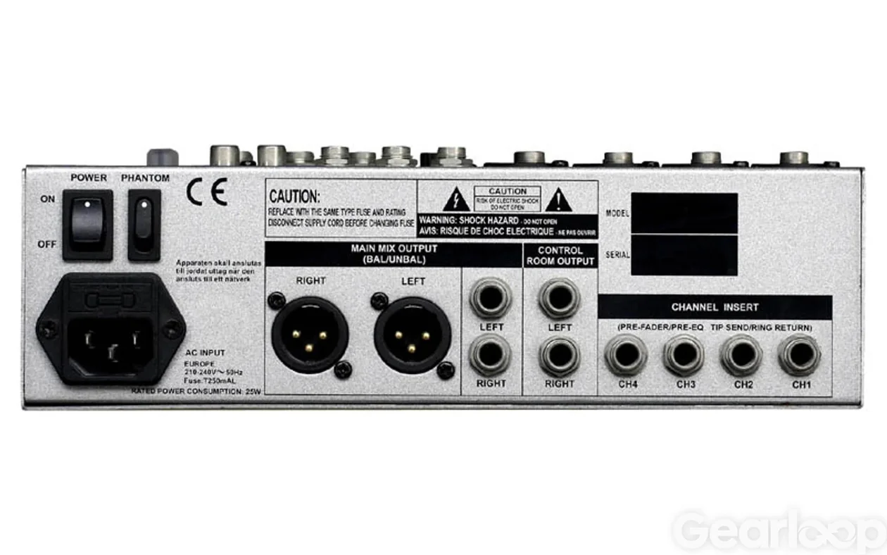 Analog mixer med inserts, analoga EQs och digital effekter. - bild 2