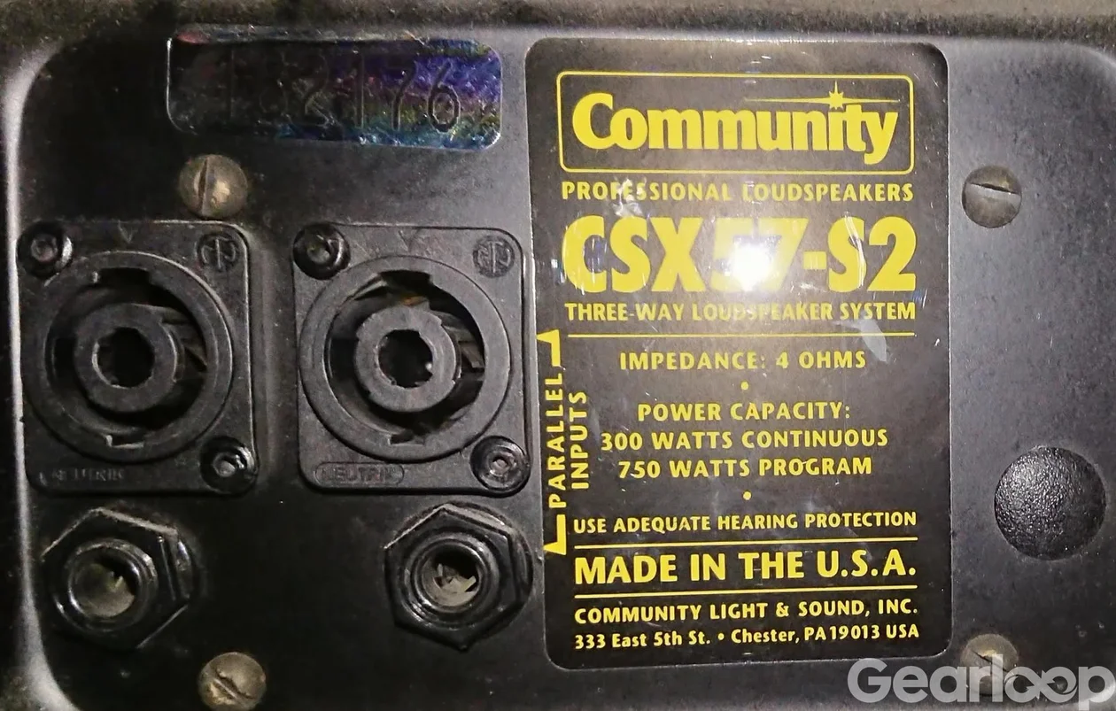 Högtalare, 2st Amerikanska Community CSX57S2 - bild 2