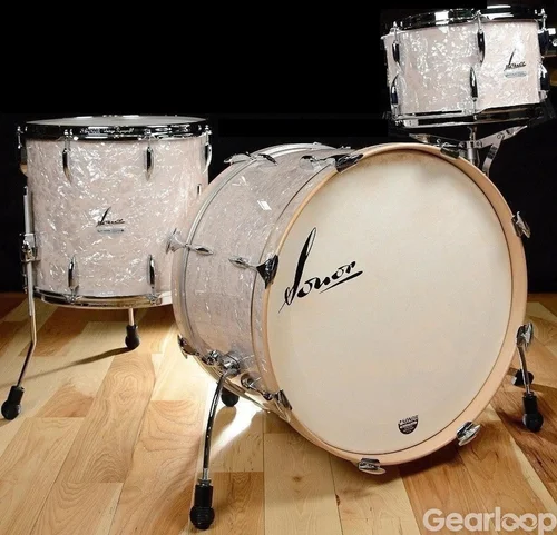 Sonor Vintage Series 13, 16 & 22 Vintage Pearl finish