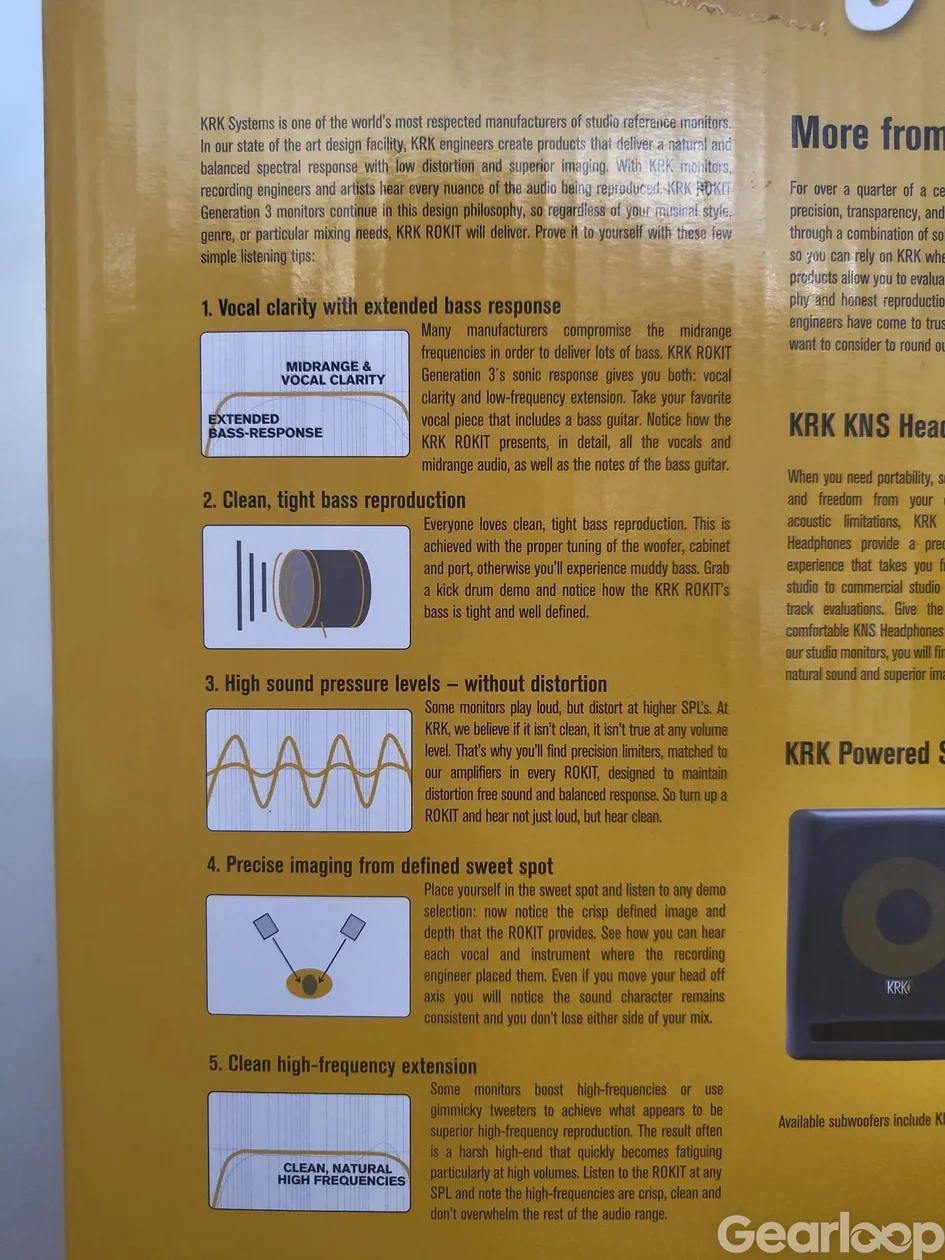 KRK Rokit 6 monitorer + mer - bild 3