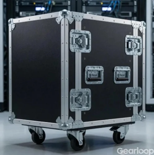 19" case, runt 80 cm högt