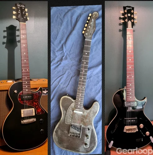 Gibson, Fender, PRS, Ibanez, Huber, Trussart