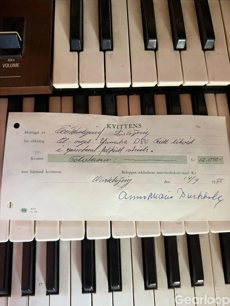 Yamaha Electone D-80 – klassisk hemmorgel i fint originalskick - bild 4