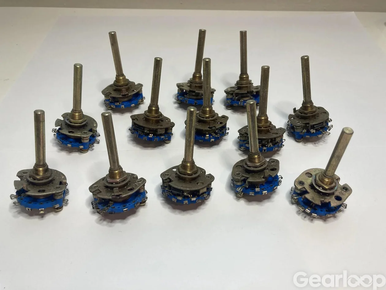 13 st Vintage NOS A.B. rotary switches - bild 1