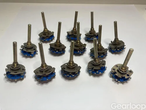 13 st Vintage NOS A.B. rotary switches