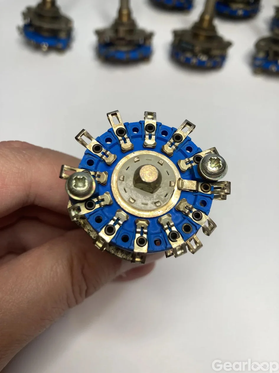 13 st Vintage NOS A.B. rotary switches - bild 2