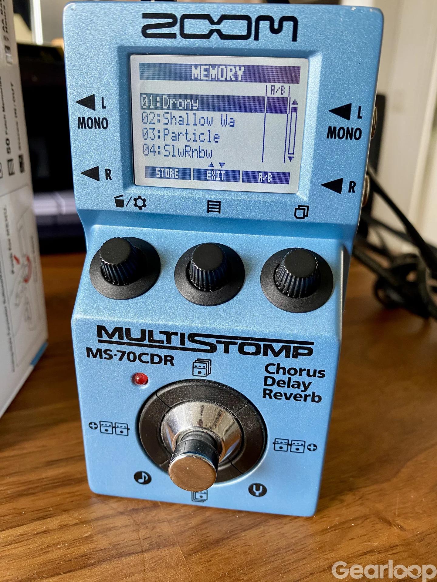 Zoom MS-70CDR (Chorus / Delay / Reverb) MultiStomp - 1 000 kr