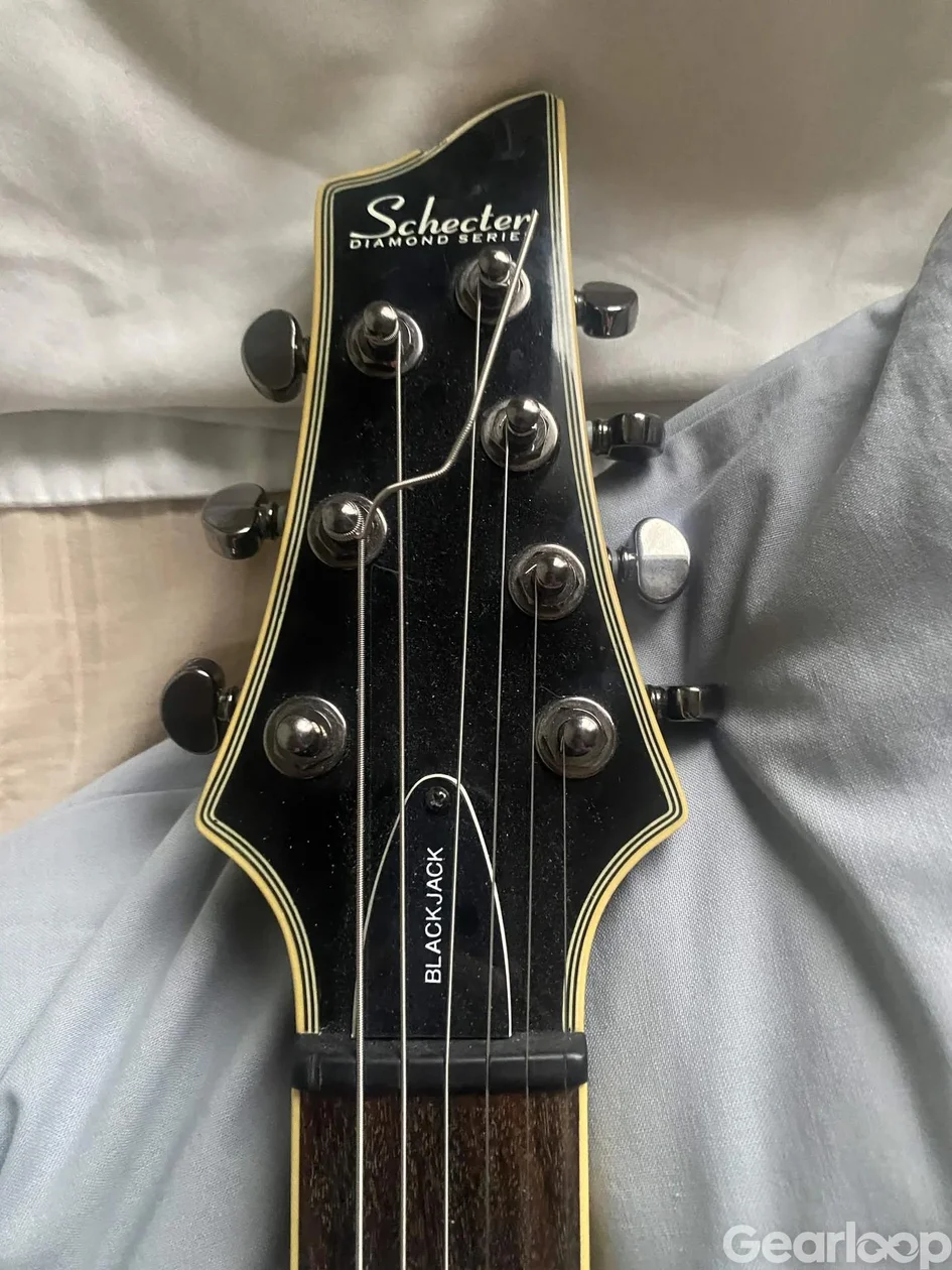 Schecter Blackjack C-7, wearing black,, made in Korea 2006. - bild 1