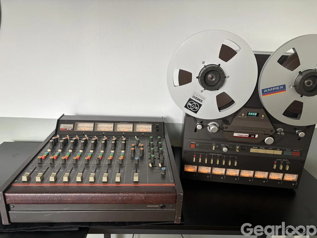 Tascam 38 bandspelare och mixerbord - bild 1