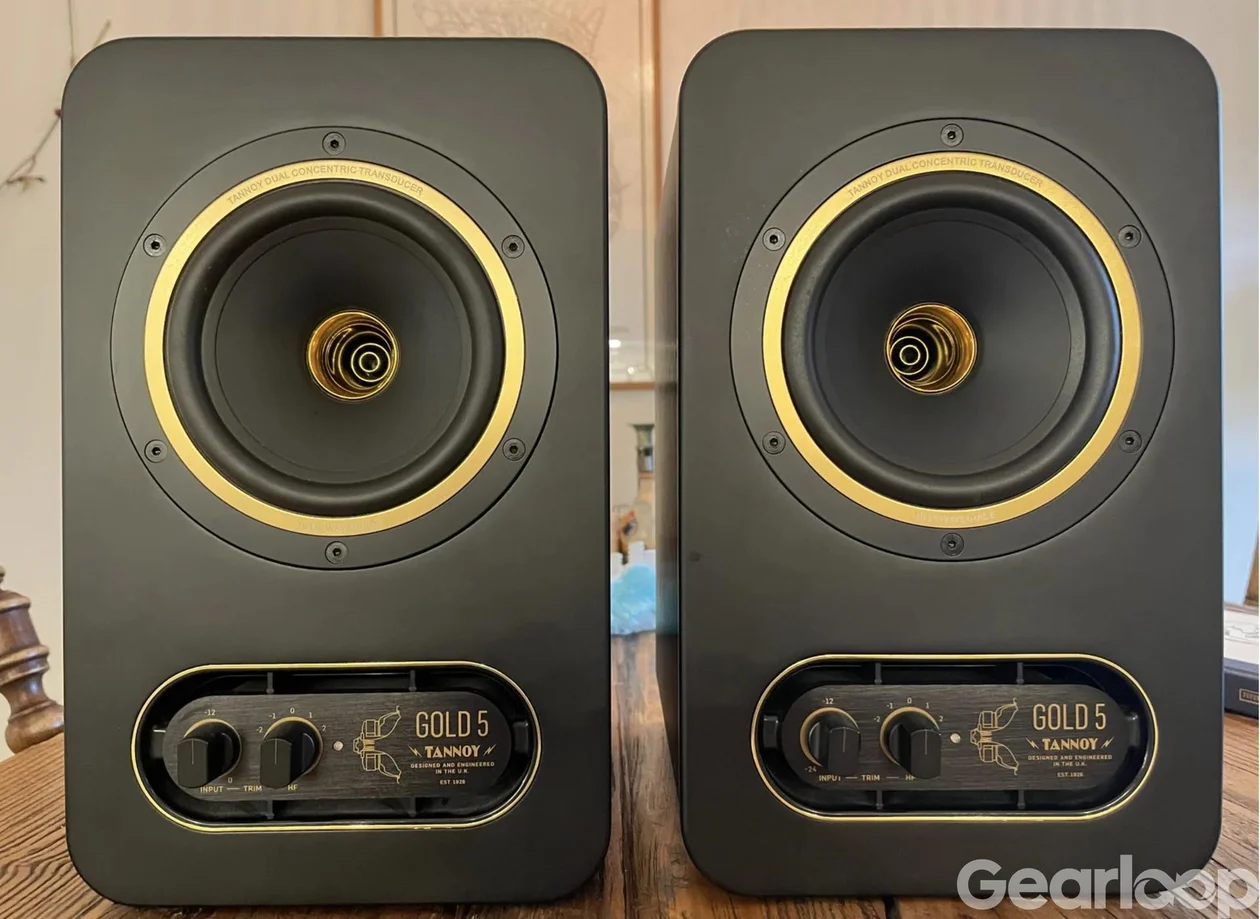 Tannoy Gold 5 aktiva studiomonitorer 5 tum svart i fint skick! - bild 1