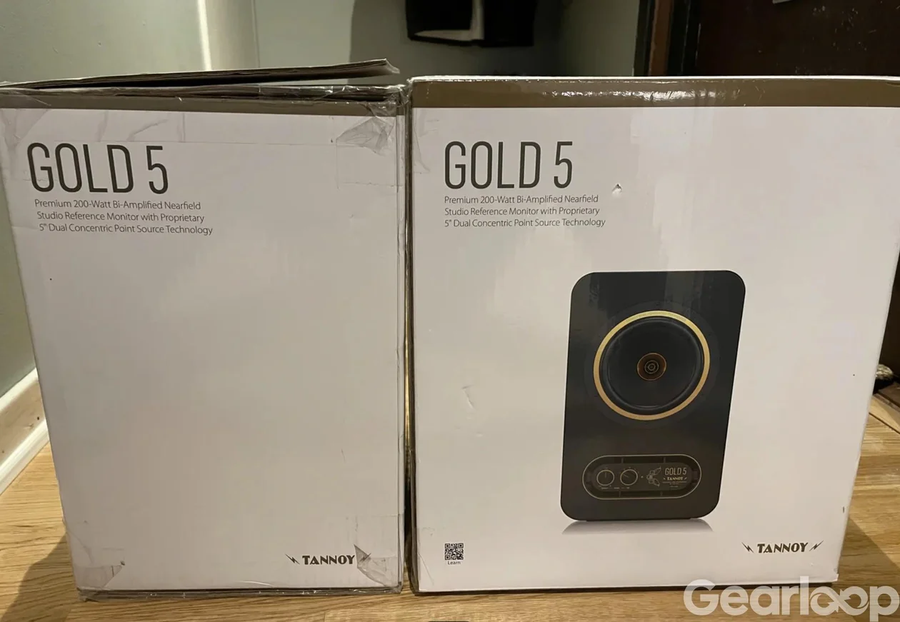 Tannoy Gold 5 aktiva studiomonitorer 5 tum svart i fint skick! - bild 5