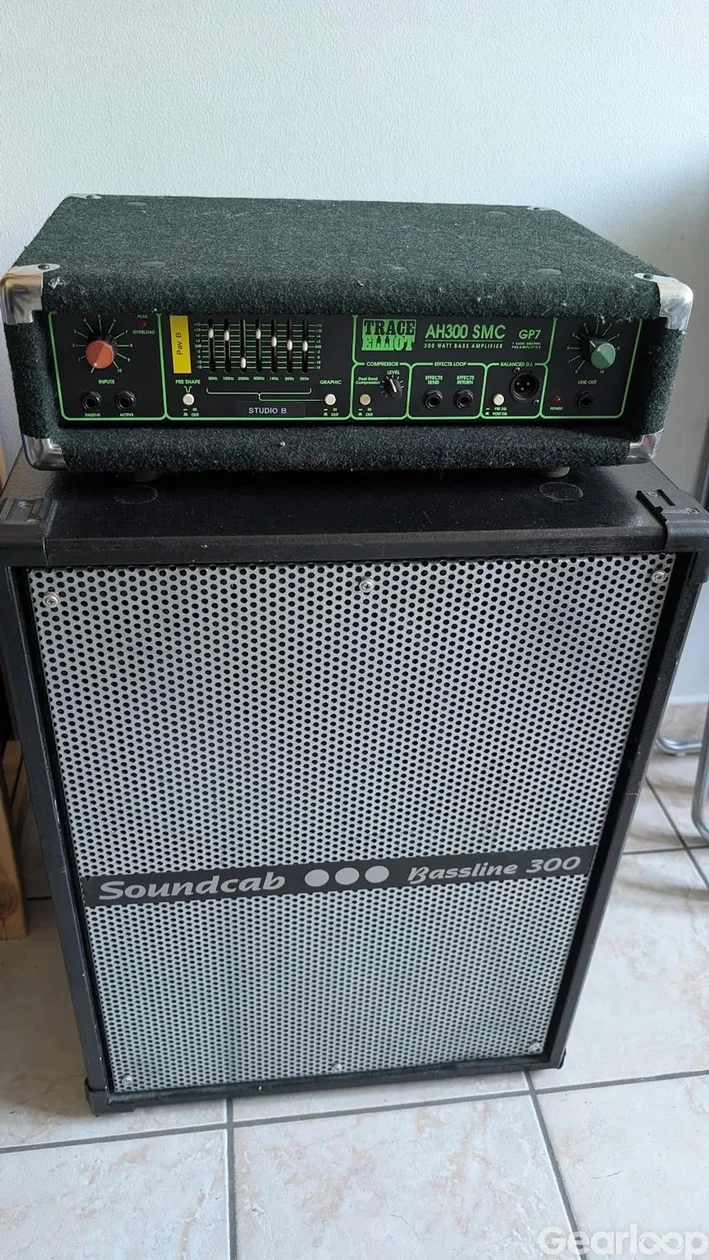 Trace Elliot AH300 SMC topp med Soundcab Bassline 300 låda - bild 1