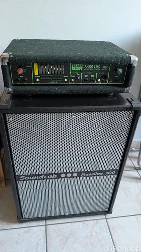 Trace Elliot AH300 SMC topp med Soundcab Bassline 300 låda