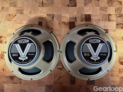 2 x Celestion G12 V-Type 12" gitarrhögtalare 16ohm  70W