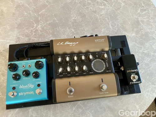 Komplett pedalbord för akustisk gitarr