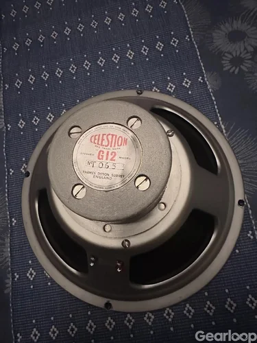Tidig 1965 Celestion G12 T652 AlNiCo Silver Bell, 15ohm