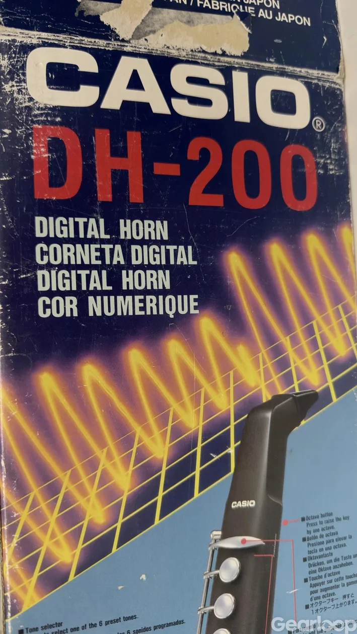 Sällsynt Casio DH-200 Digital Horn – Tjutfri + 2 munstycken! - bild 1