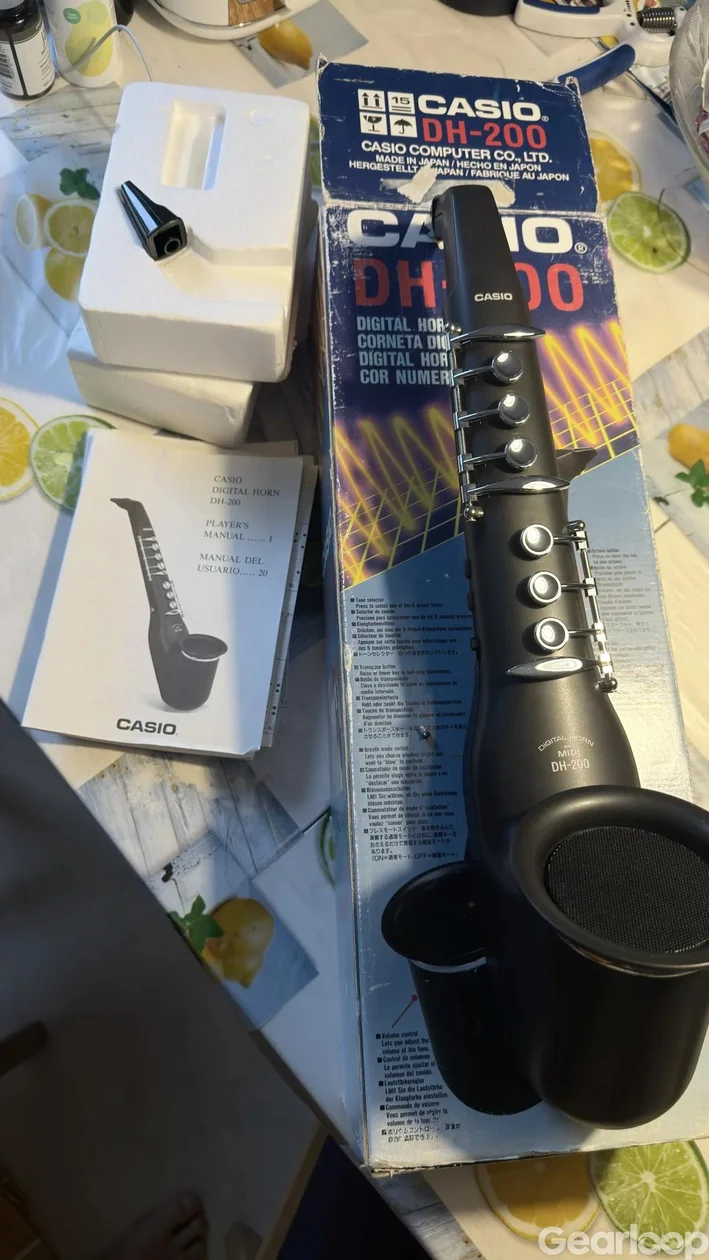 Sällsynt Casio DH-200 Digital Horn – Tjutfri + 2 munstycken! - bild 3