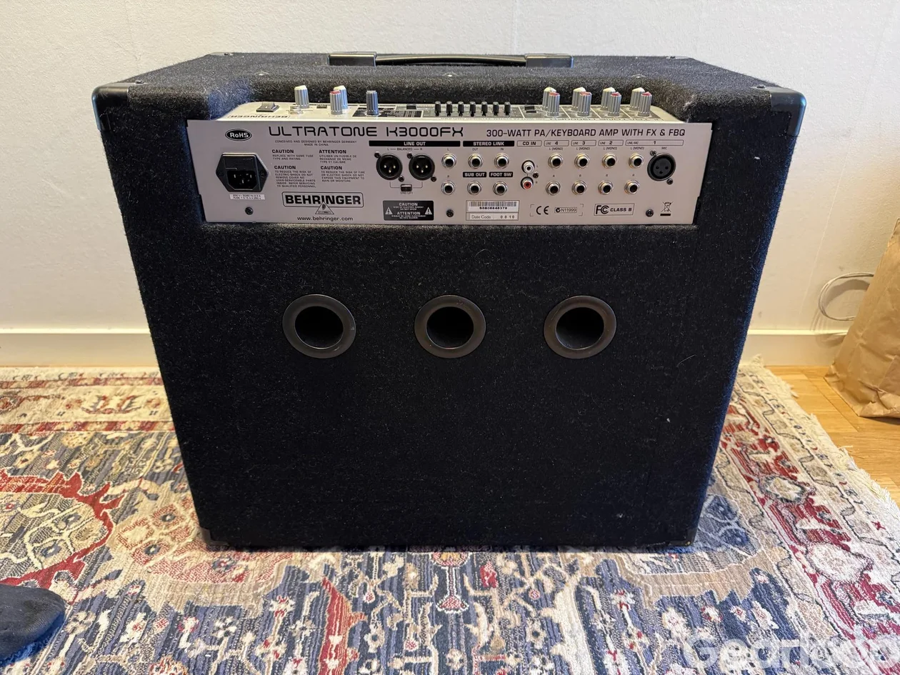 300W Keyboard amp - Behringer K3000FX - bild 2