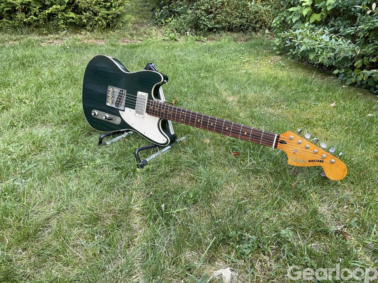 Reversed Mustang/Tele mod British racing green Nitro relic - bild 2